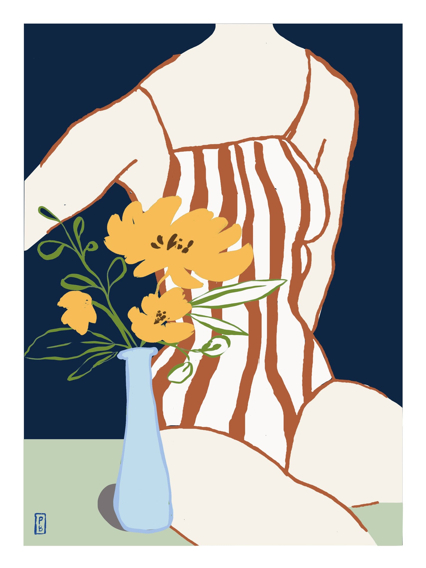 "Yellow Flowers", Giclée Fine Art Print