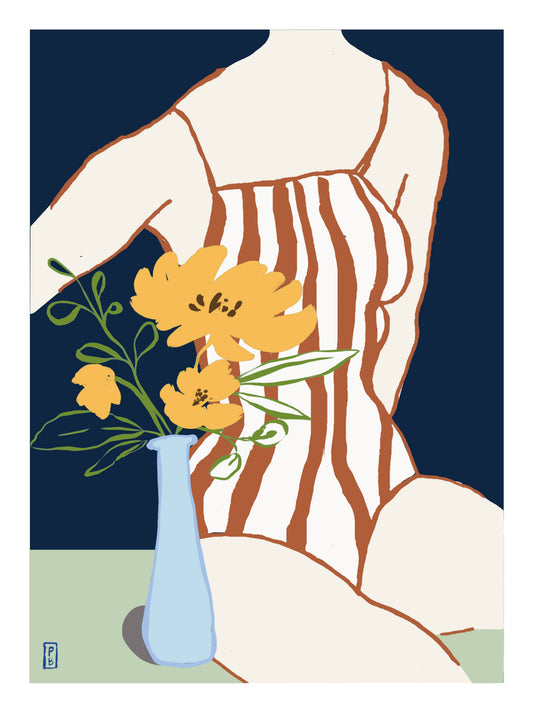 "Yellow Flowers", Giclée Fine Art Print