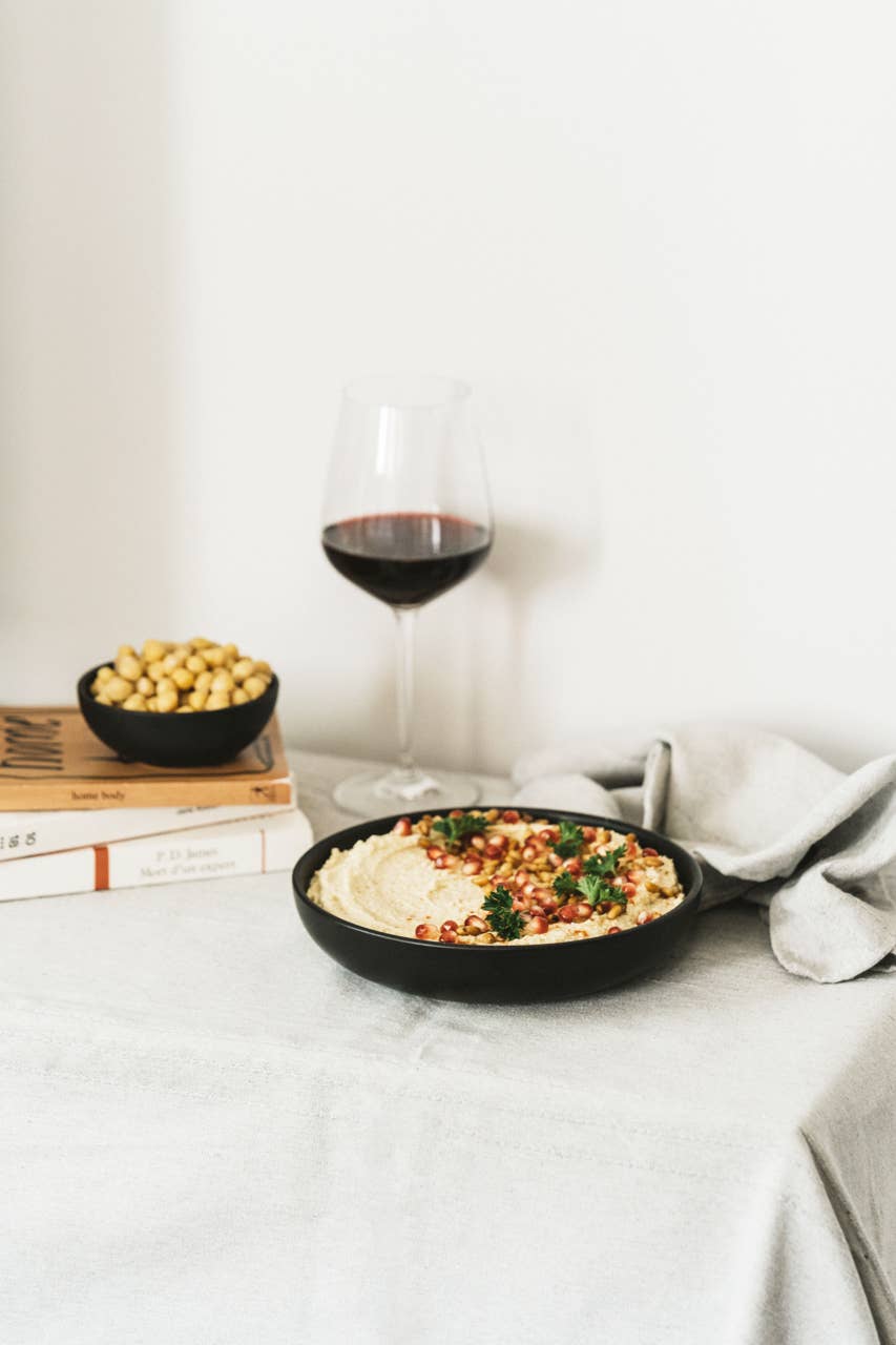 Set of 4: Stoneware Pasta Plate