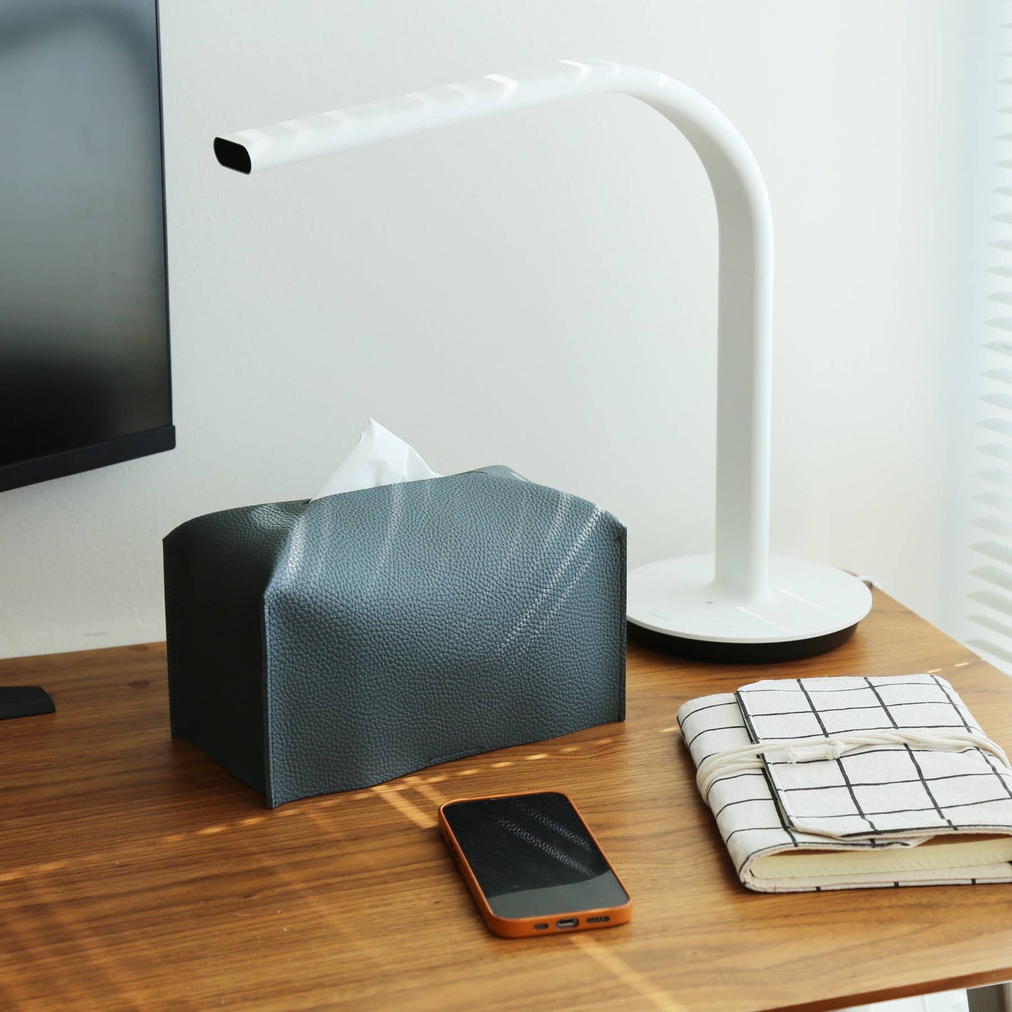 Vegan Leather Tissue Box Cover - Rectangle