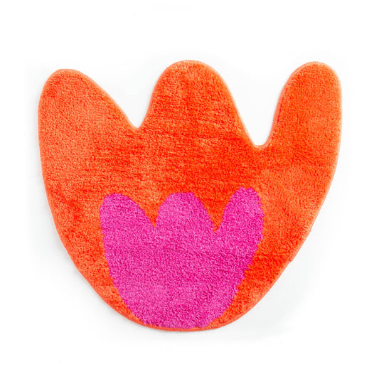 Pink Tulip Bath Mat