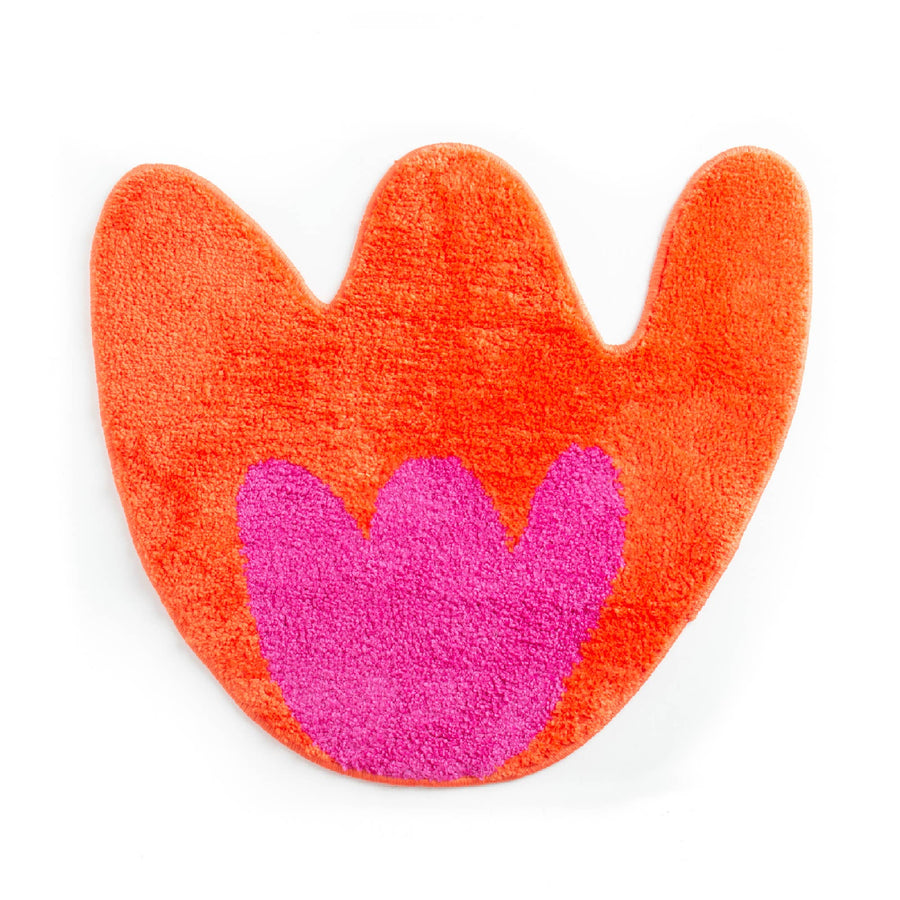 Pink Tulip Bath Mat