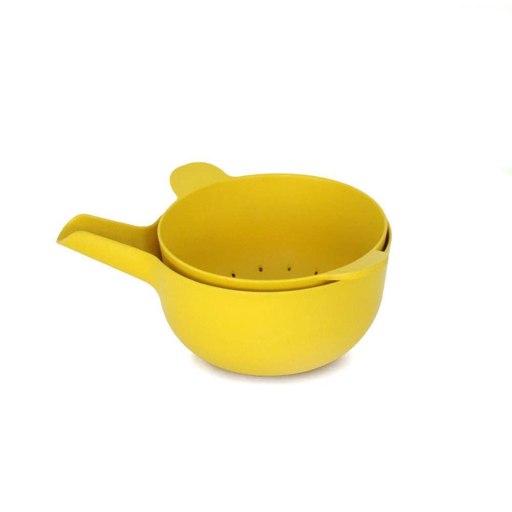 Pronto Small Mixing Bowl & Colander Set - Lemon