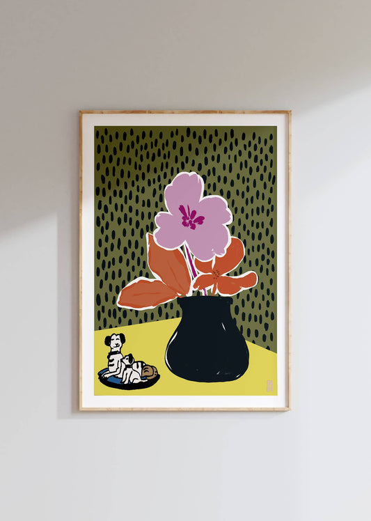 Rose Pink Flower Giclée Fine Art Print