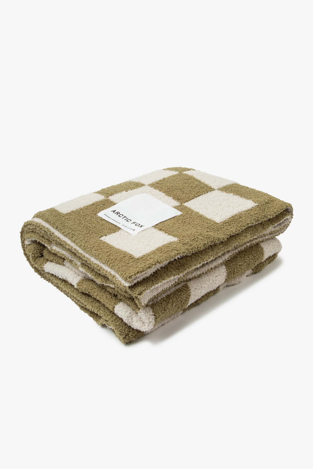 The Teddy Throw - 100% Recycled - Khaki Check - FW26