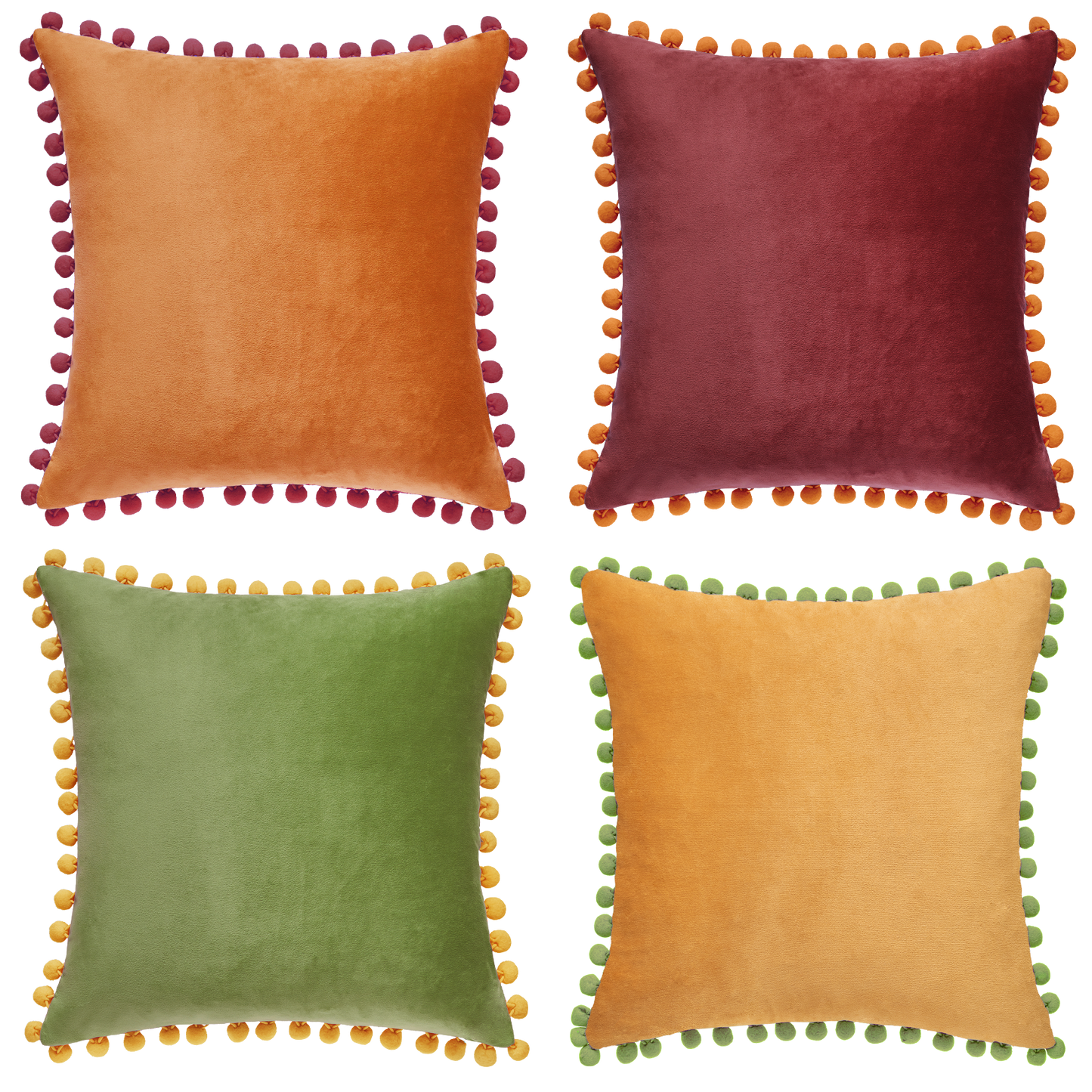 Colibri Pillow Covers (4-Pack) - Yellow/Green