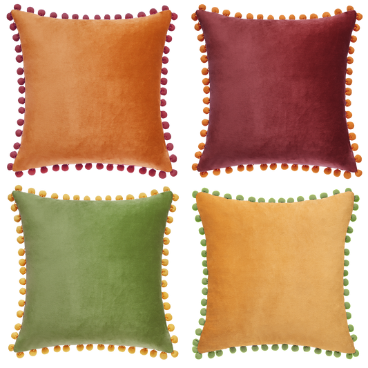 Colibri Pillow Covers (4-Pack) - Yellow/Green