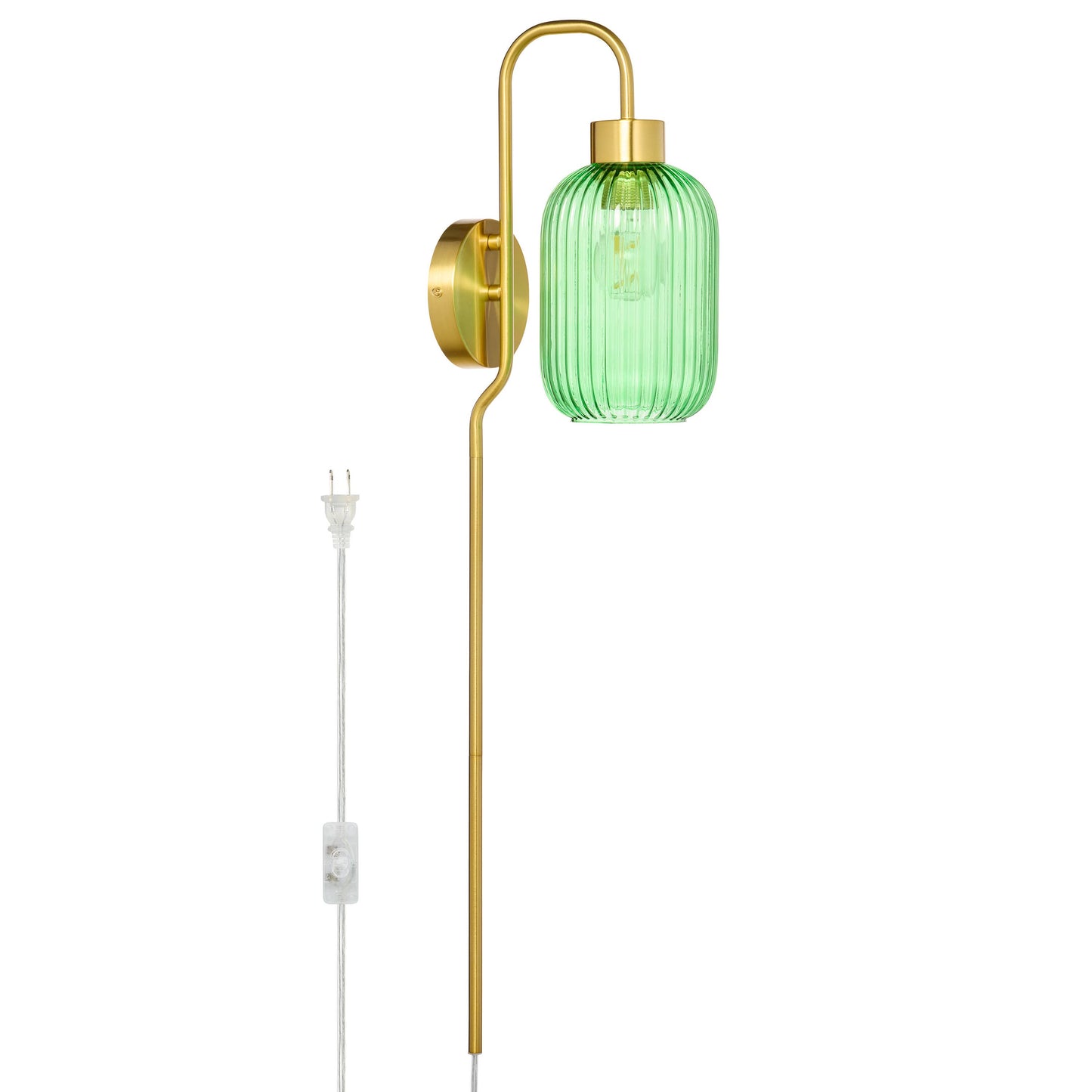32"H Davia Retro Wall Sconce Pink, White, Smoke, or Green