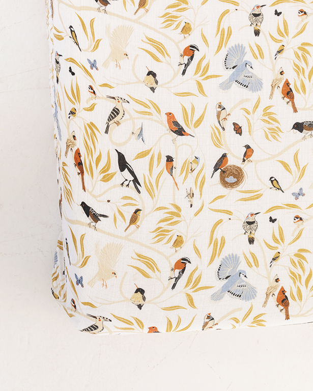 For the Birds Print Baby Crib Sheet