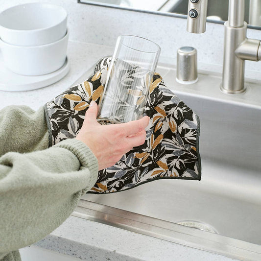 Leaf Tiles All Purpose Microfiber Towel Set, Quick Drying