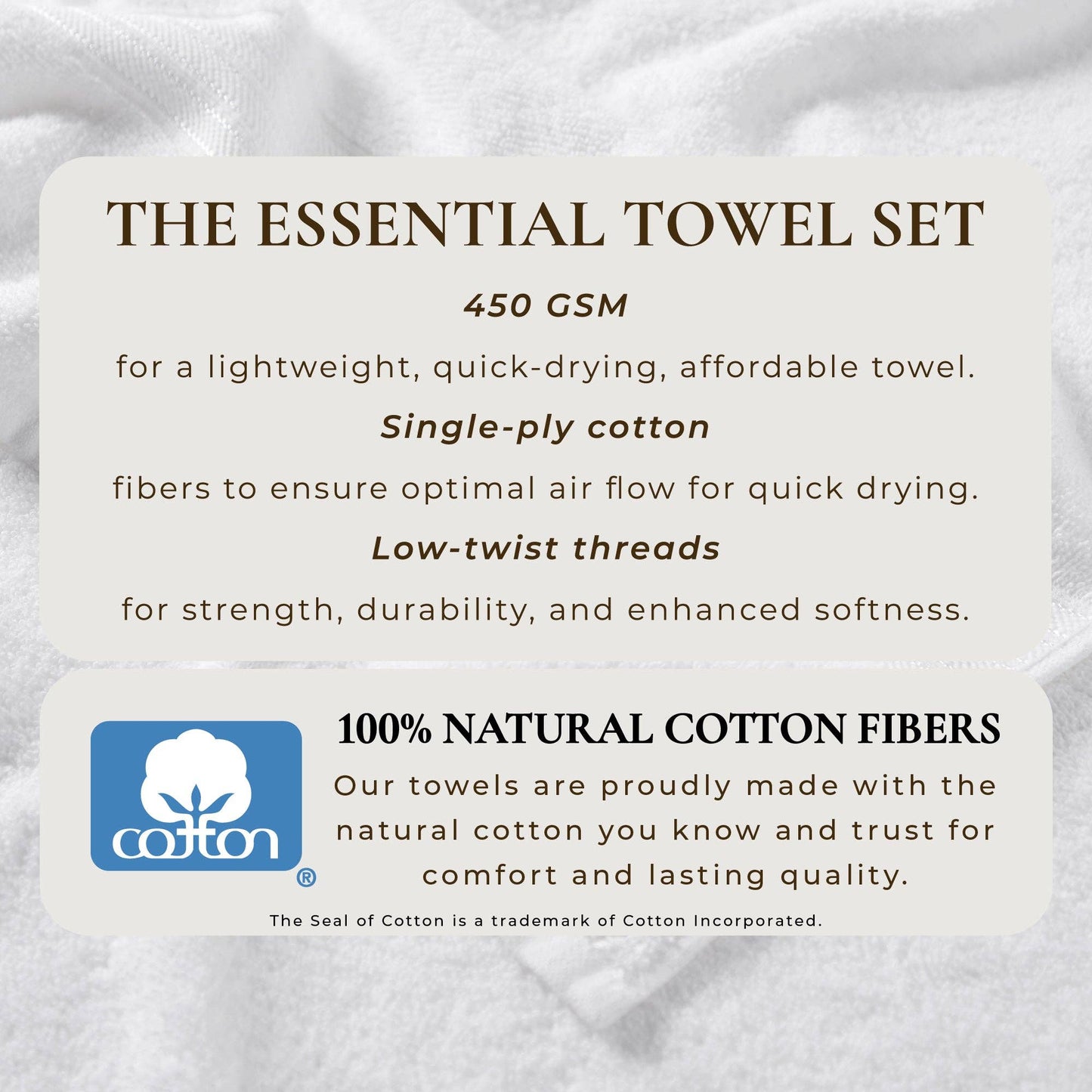 Cotton Terry Bath Towel Set – Cooper Collection