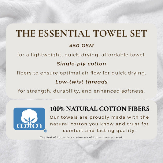 Cotton Terry Bath Towel Set – Cooper Collection