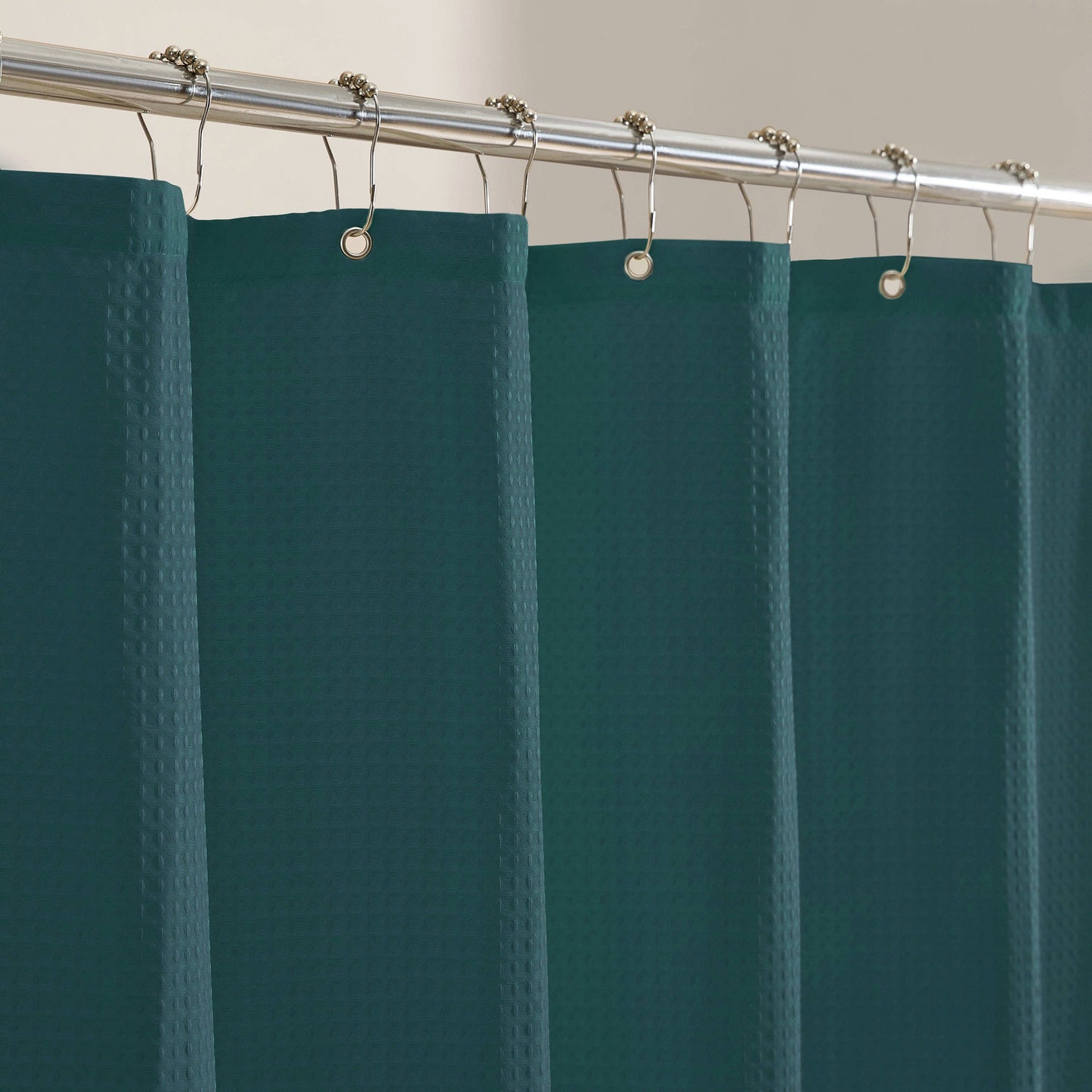 Anemona Shower Curtain (Light Sage/Dark Teal)