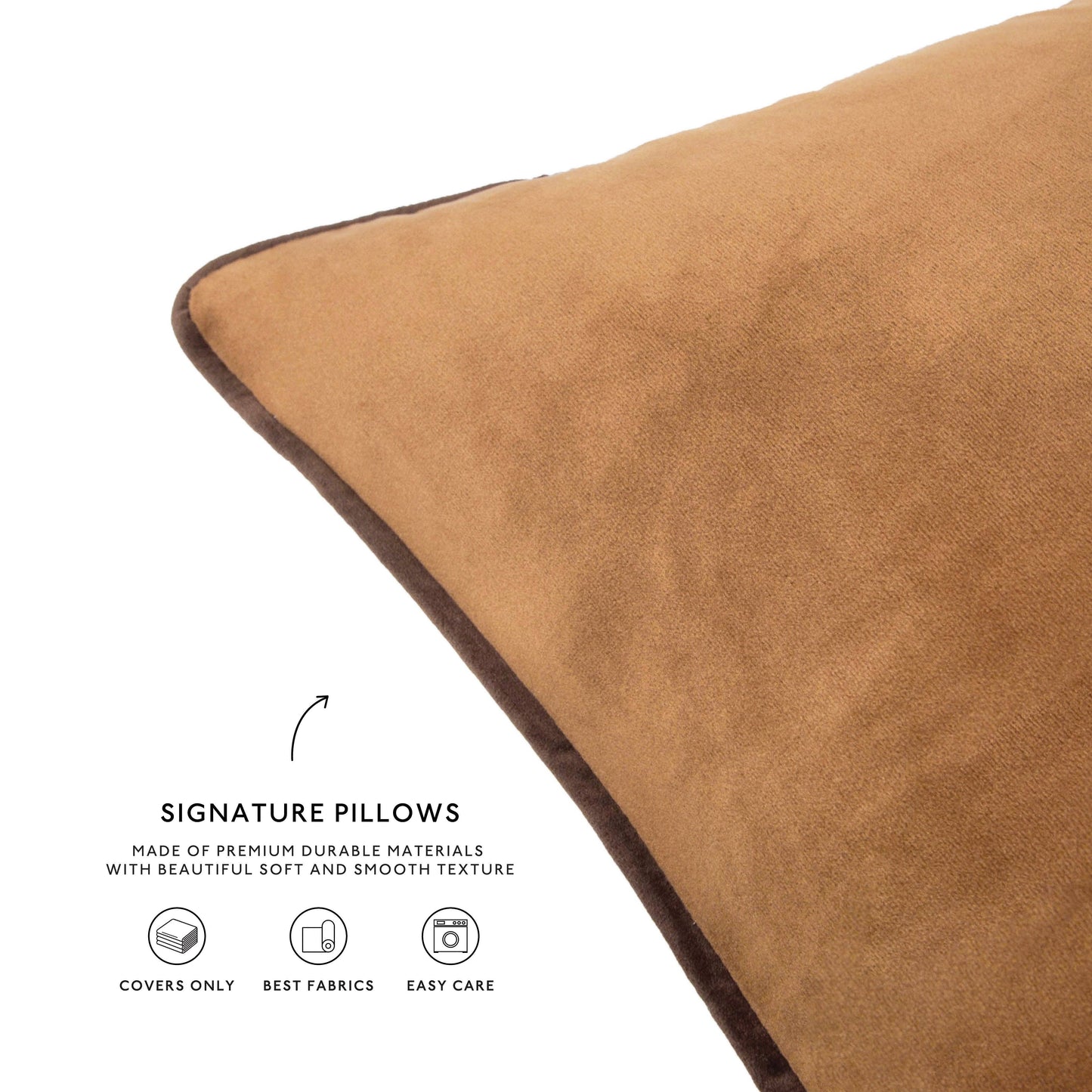 Monteverde Pillow Covers (4-Pack) - Brown/Beige