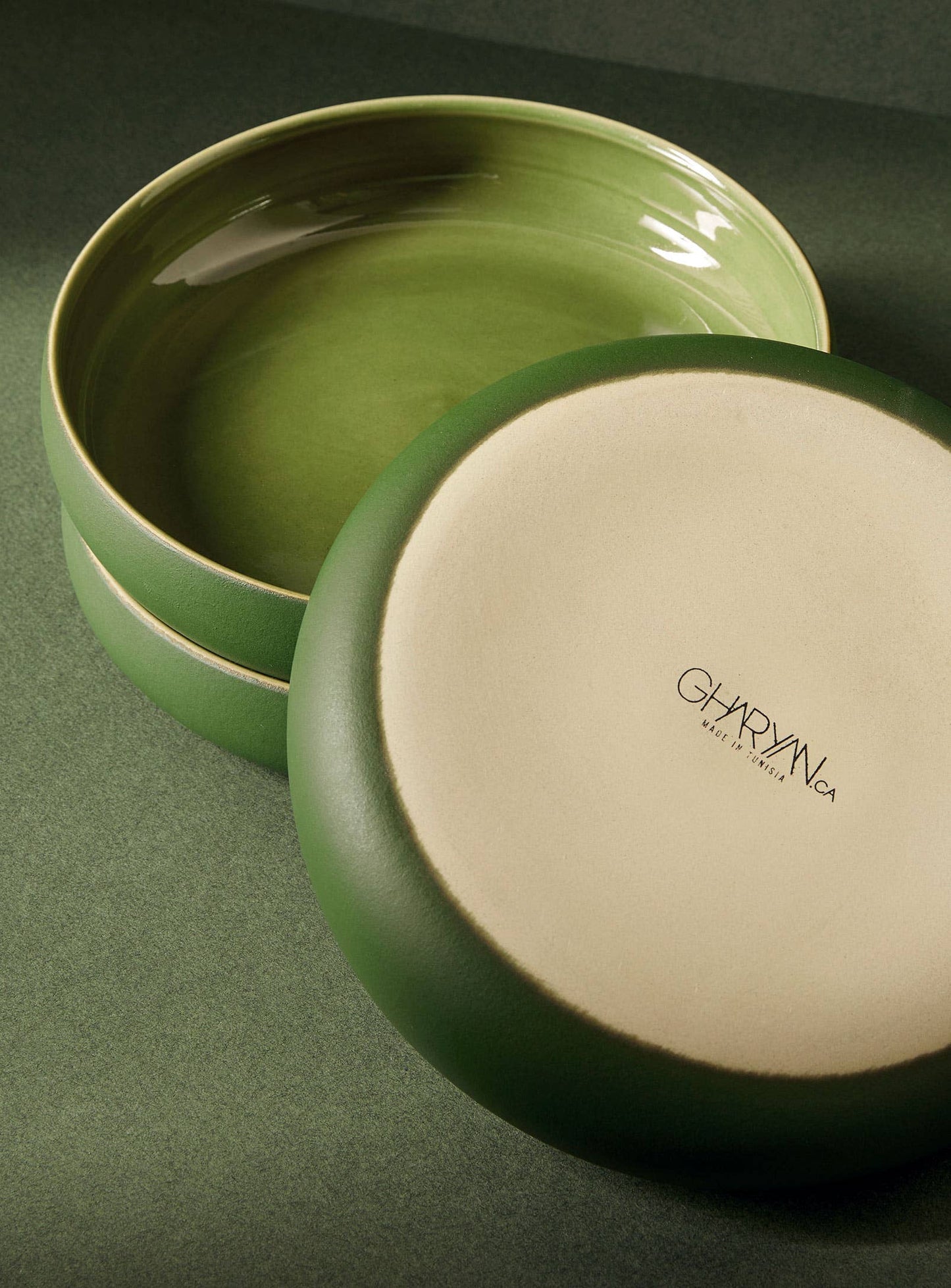 Set of 4: Stoneware Pasta/Salad Plate