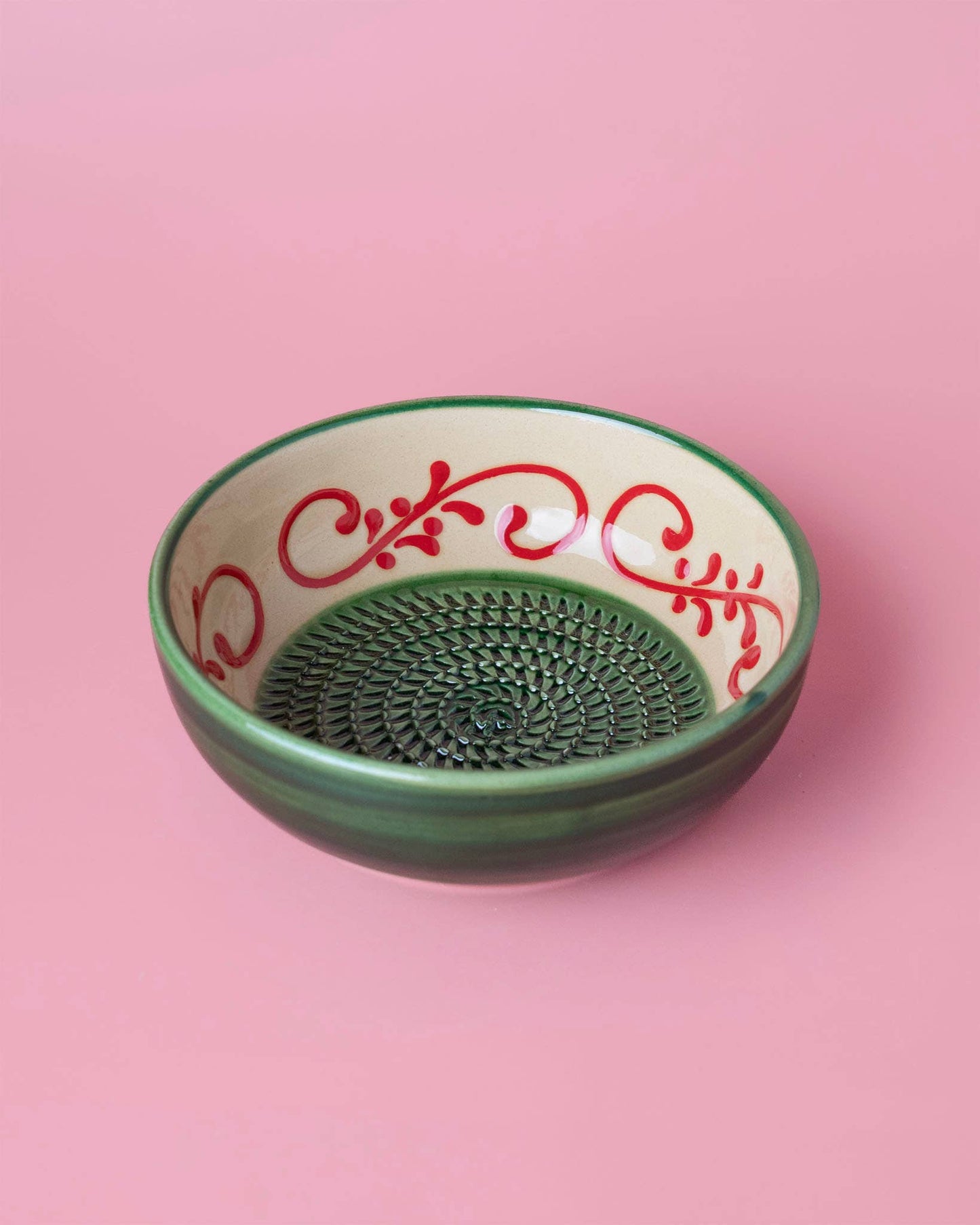Medium Vintage Pottery Grater Plate / Alhambra
