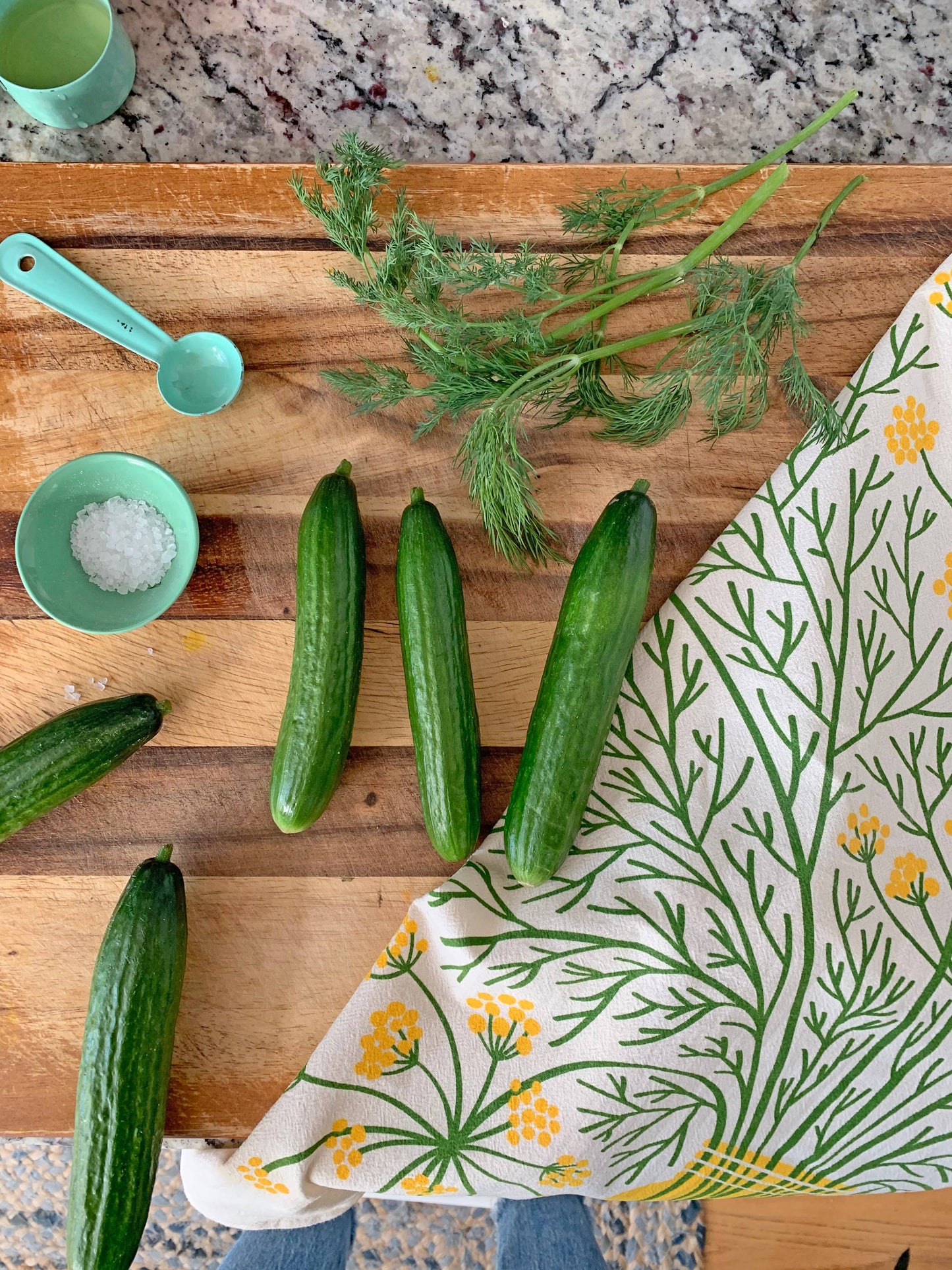 Dill - Tea Towel + Sponge Cloth Set