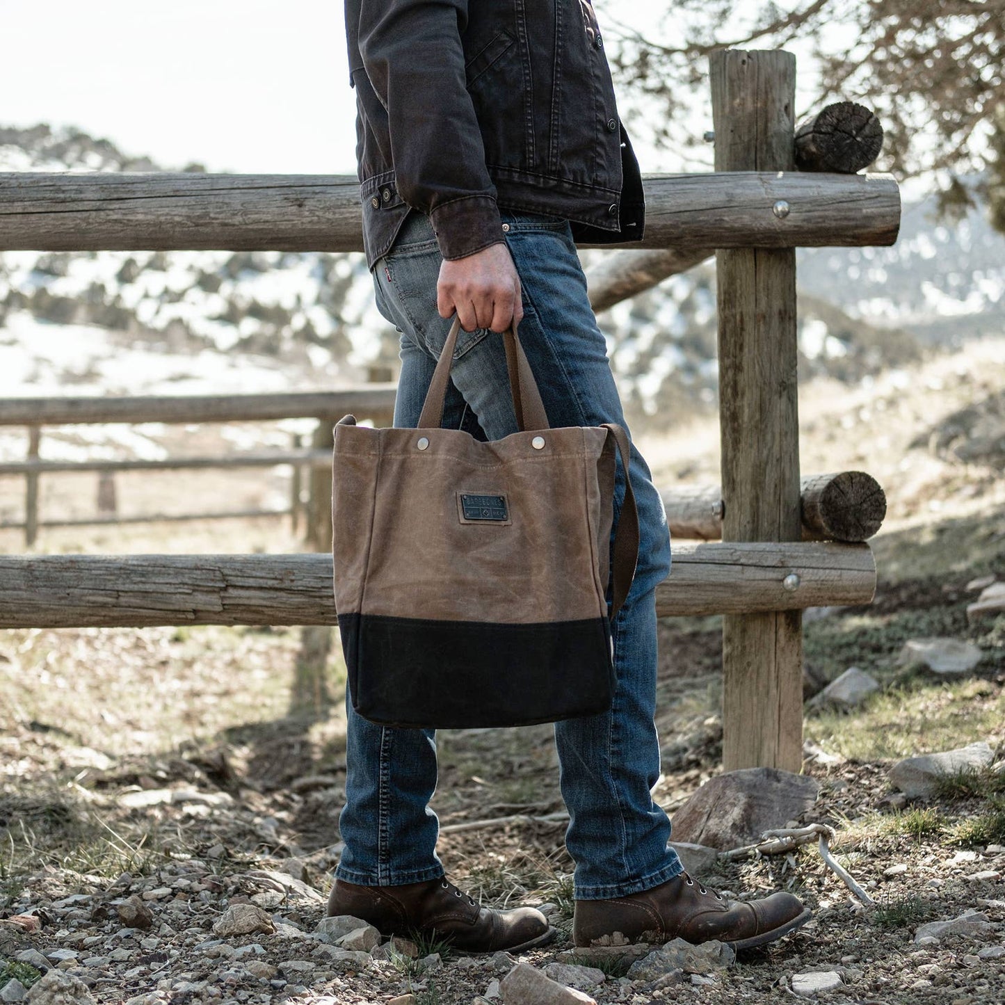 Neelum Market Tote Bag - Waxed Canvas Bag