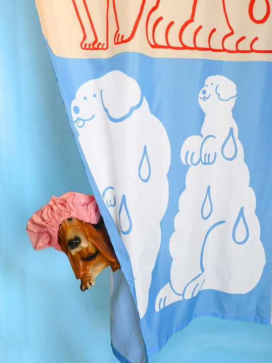 Wet Dogs Shower Curtain