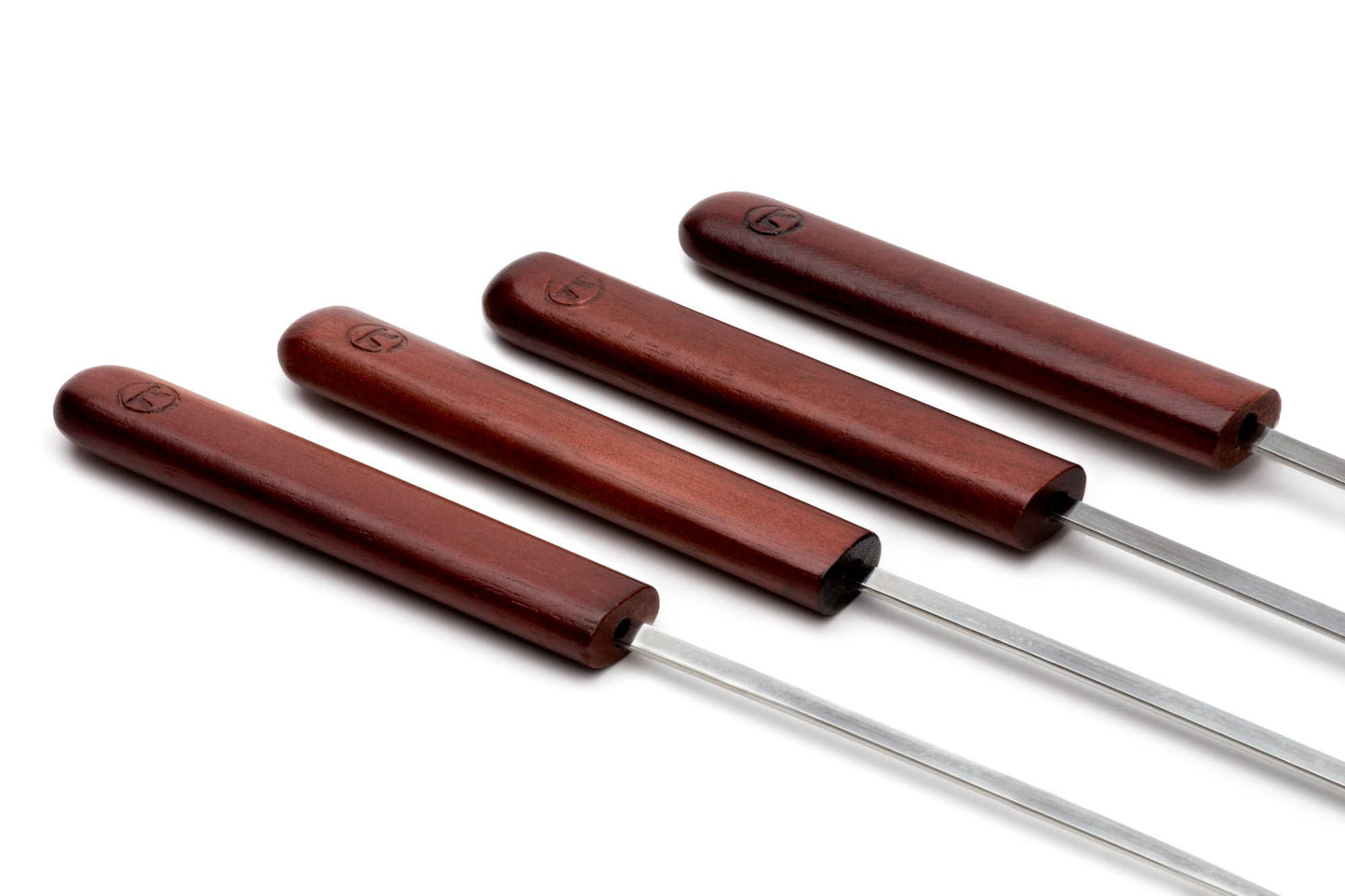 Outset Rosewood Barbecue Skewers,Stainless Steel Set 4, 20"