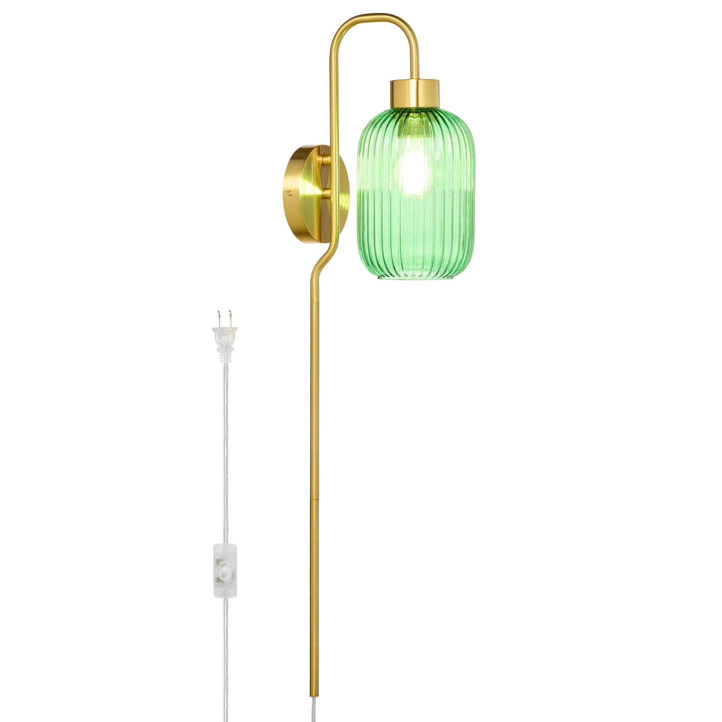 32"H Davia Retro Wall Sconce Pink, White, Smoke, or Green