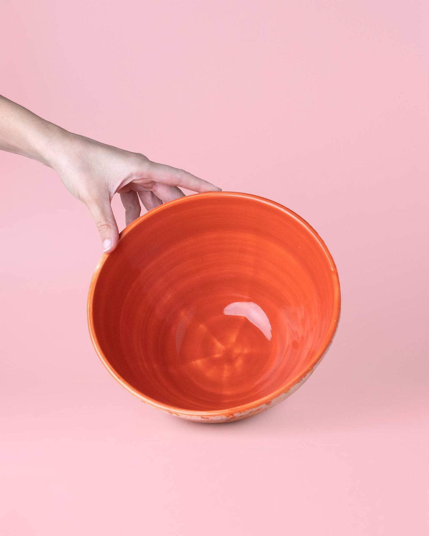 Artisanal Ceramic Serving Bowl 1.5L - 21cm - Orange