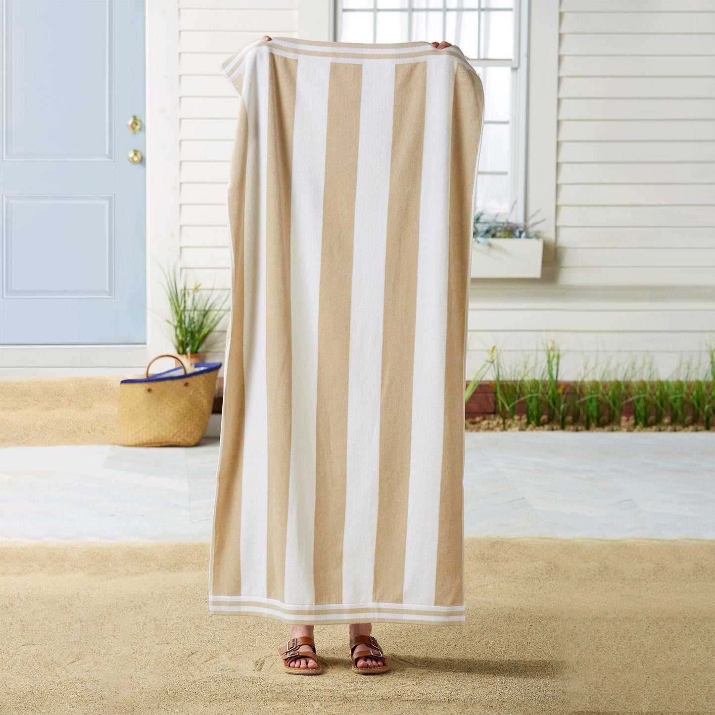 Oversized Cabana Beach Towels - 4pk - 100% Cotton