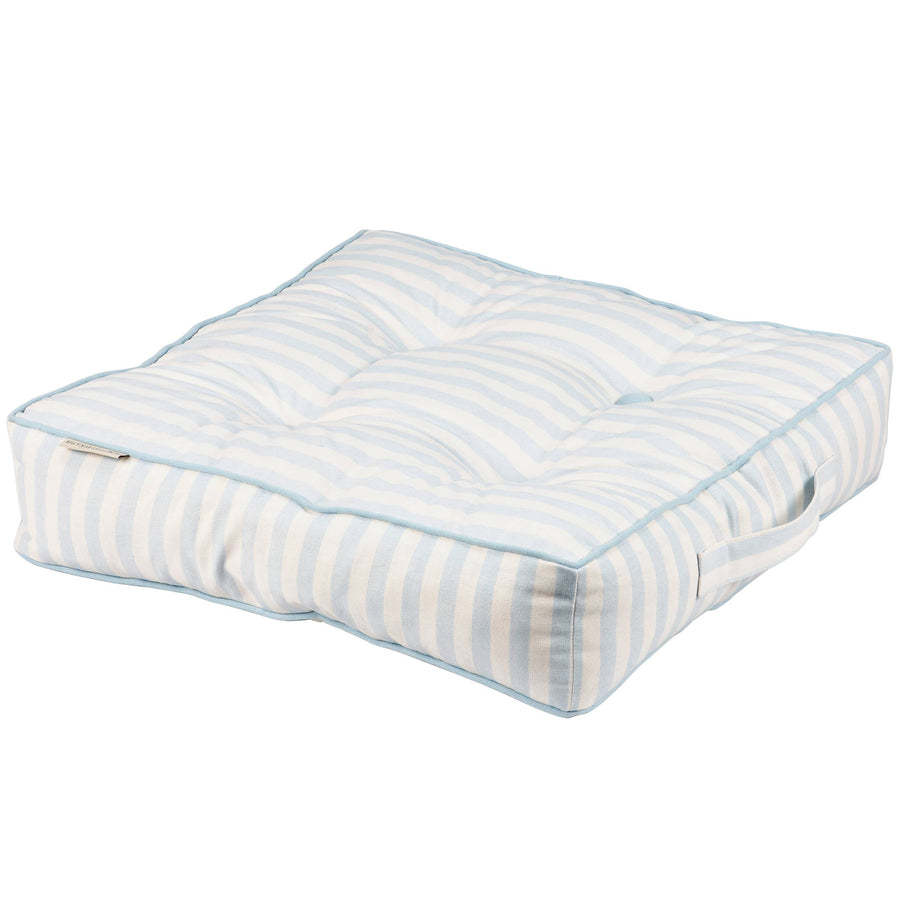 Sky Blue Stripe Oversized Floor Pillow
