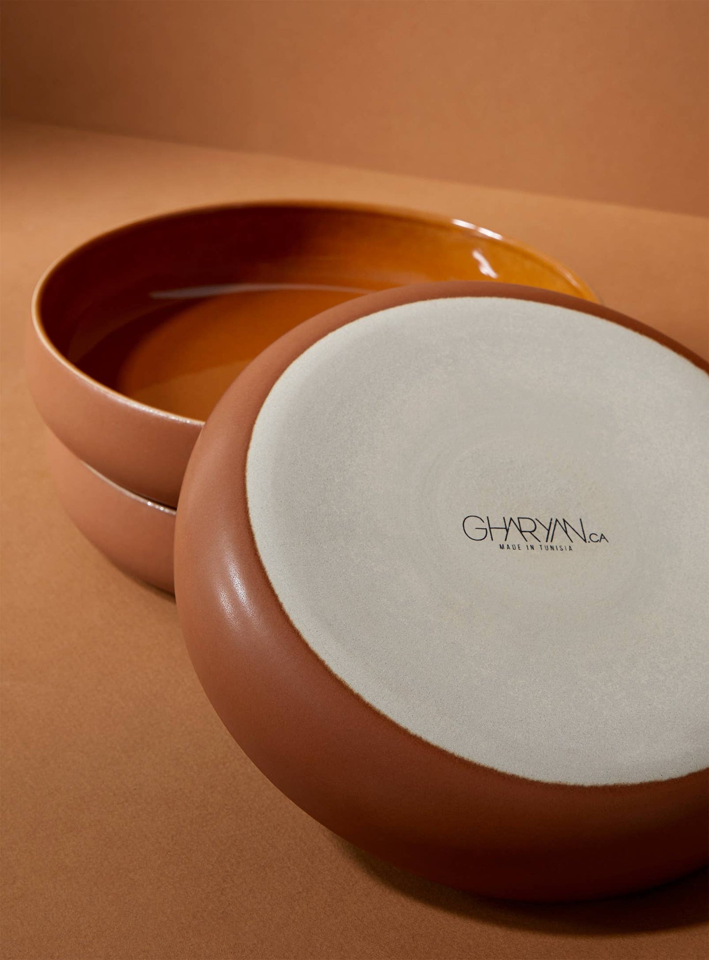 Set of 4: Stoneware Pasta/Salad Plate