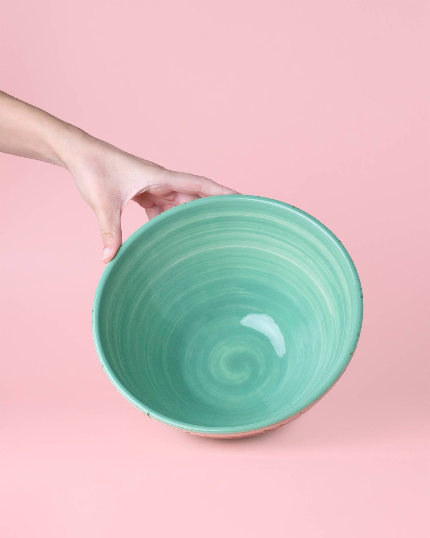 Artisanal Ceramic Serving Bowl 1.5L - 21cm - Green Jade