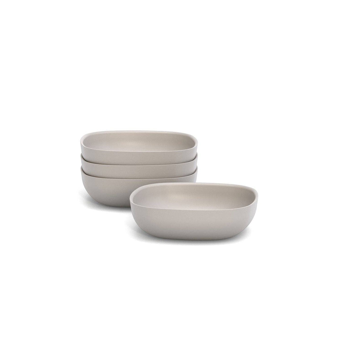 Set of 4: Gusto Solo Salad Bowl - Stone