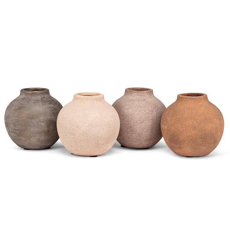 Coarse Texture Vase-4"H