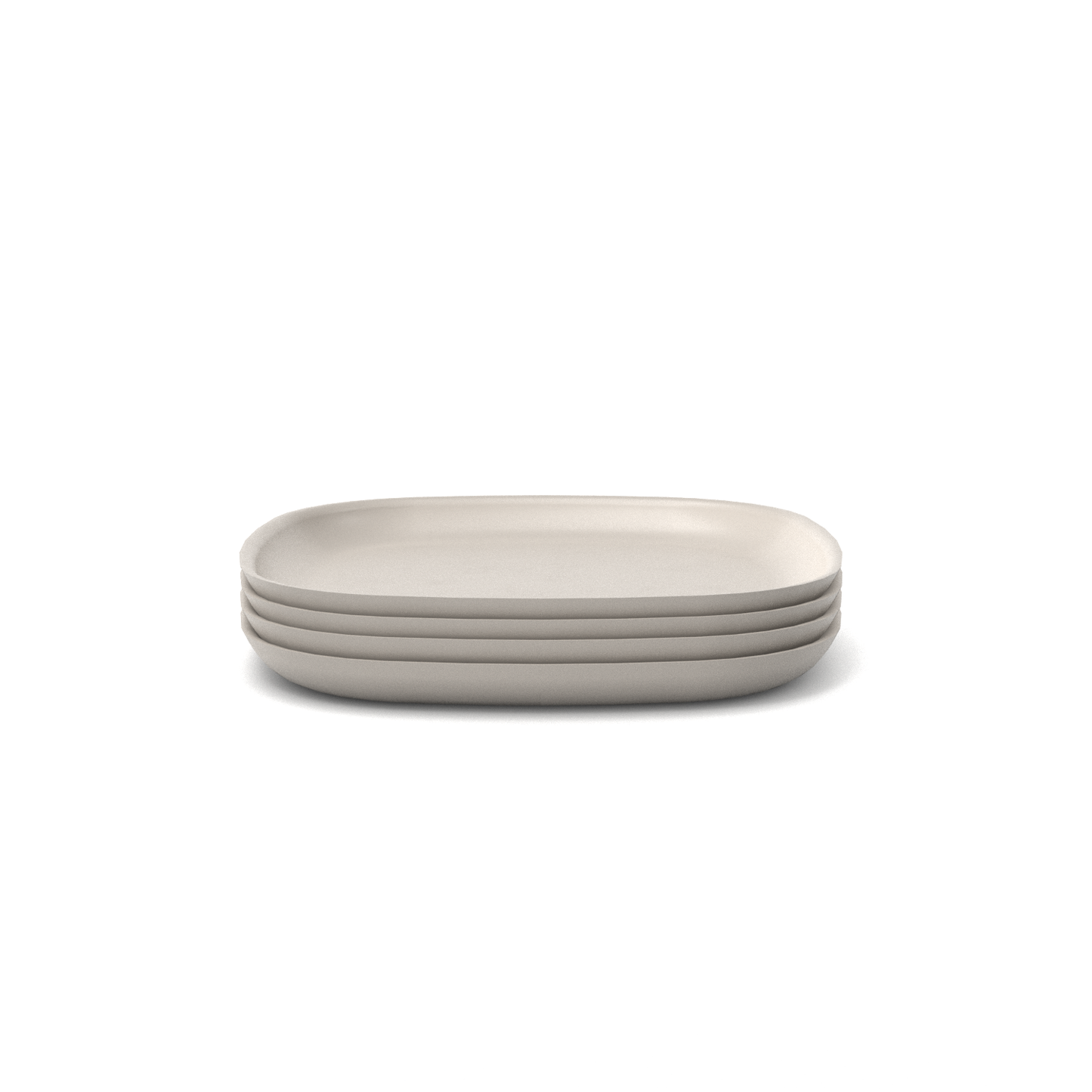 Set of 4: Gusto Medium Plate - Stone