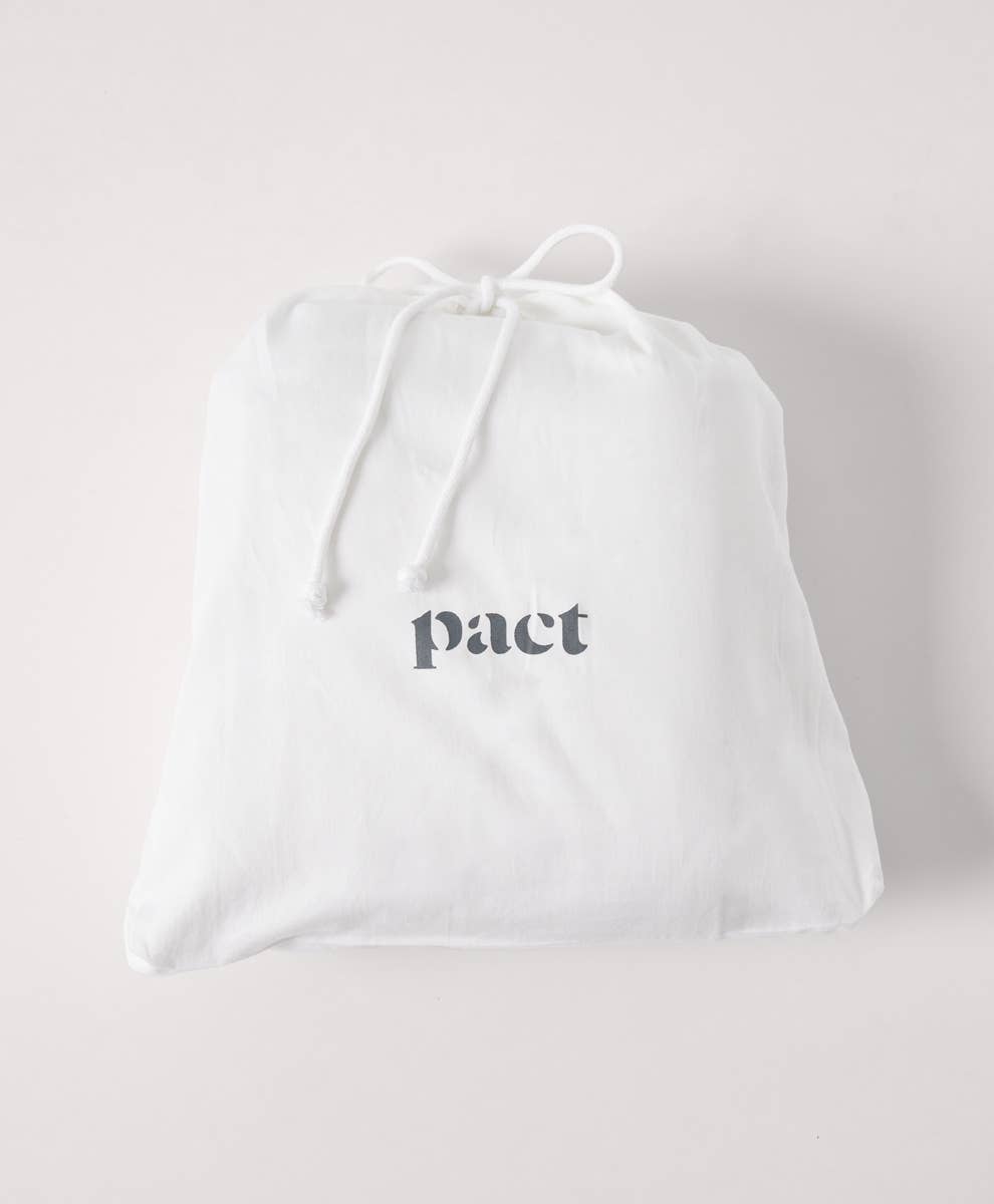 Pact Home Organic Cool-Air Percale Sheet Set
