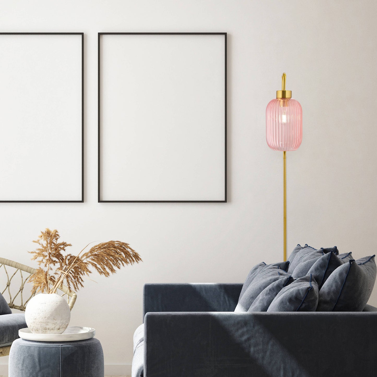 32"H Davia Retro Wall Sconce Pink, White, Smoke, or Green
