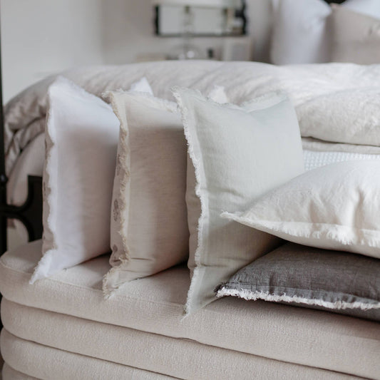 Fringe Pillow Covers – Neutral Color Palette