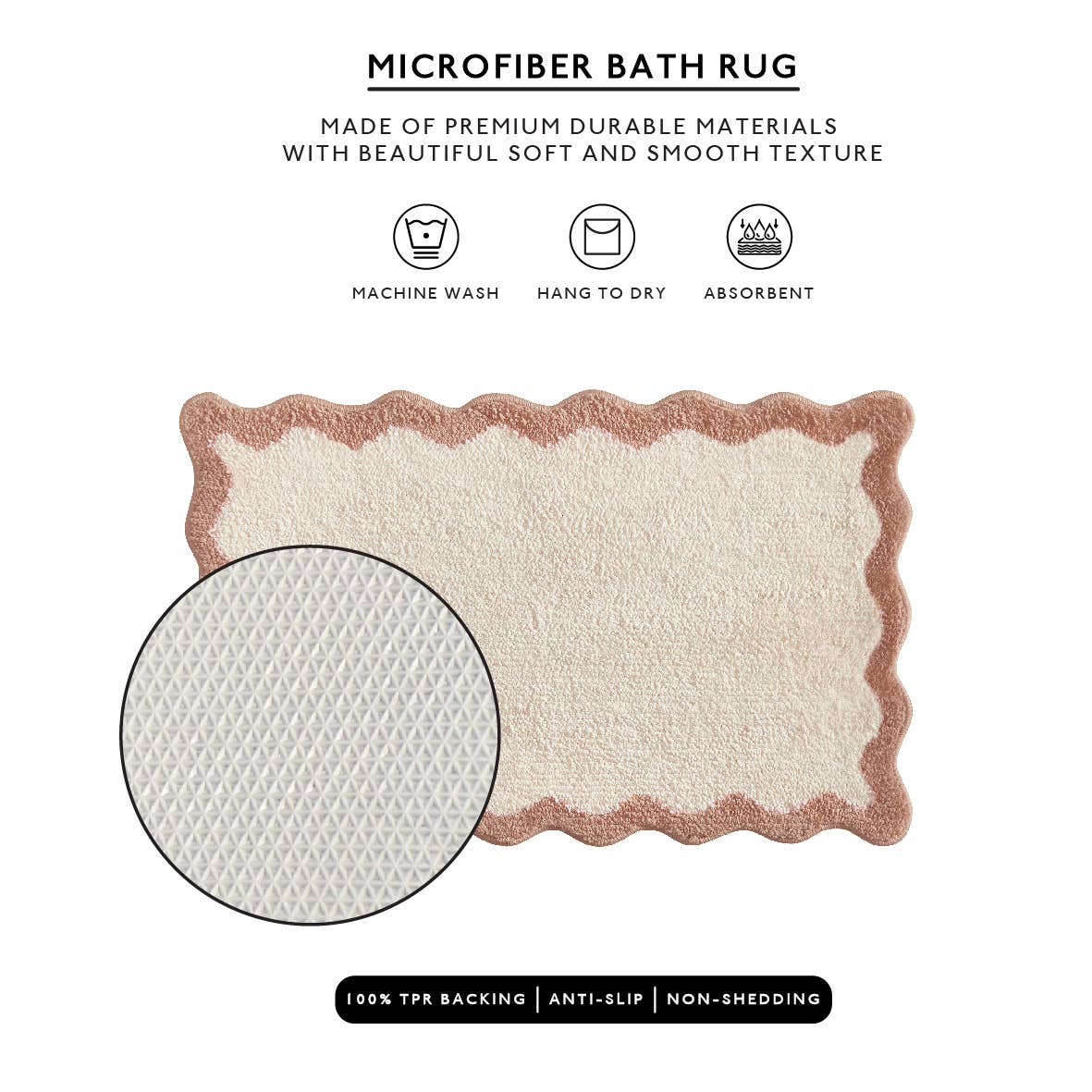 Nereida Bath Mat (Beige)