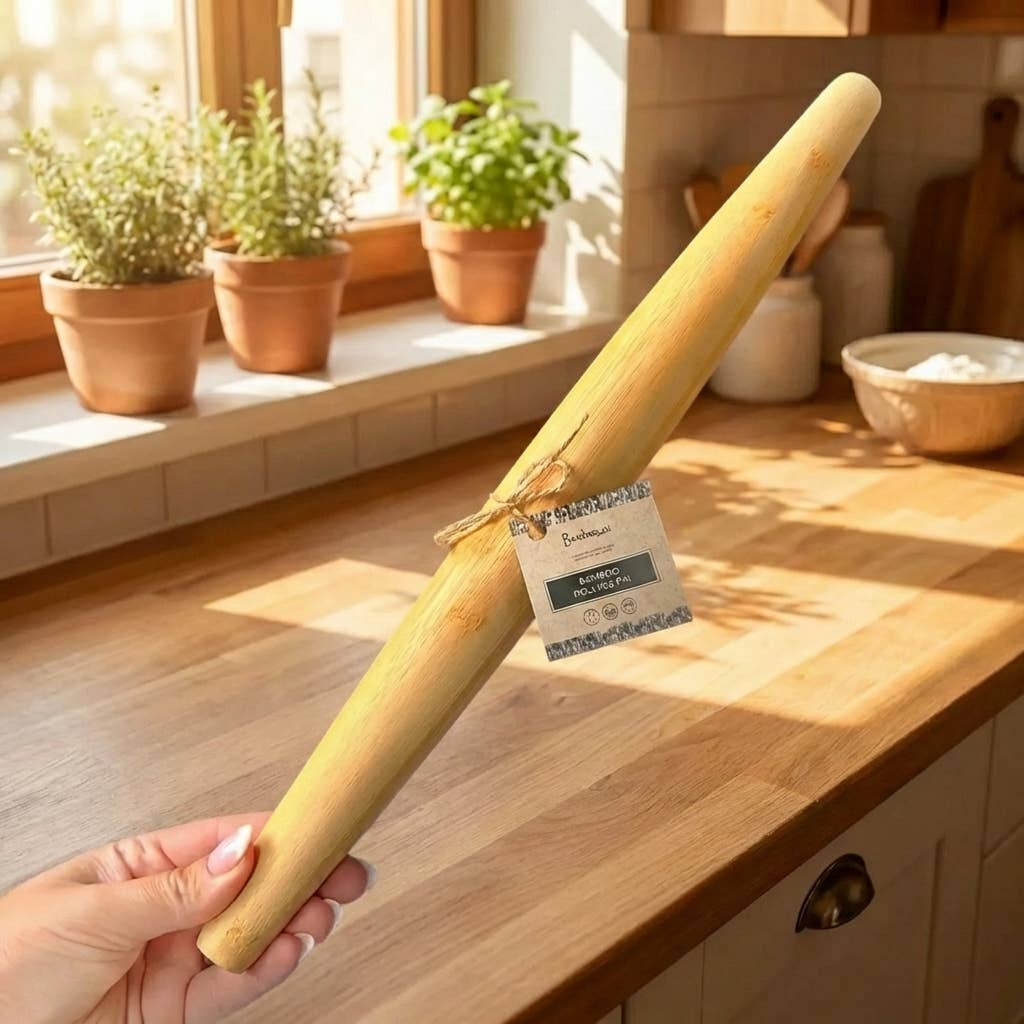 Large Bamboo Rolling Pin | Earth Day Bestseller