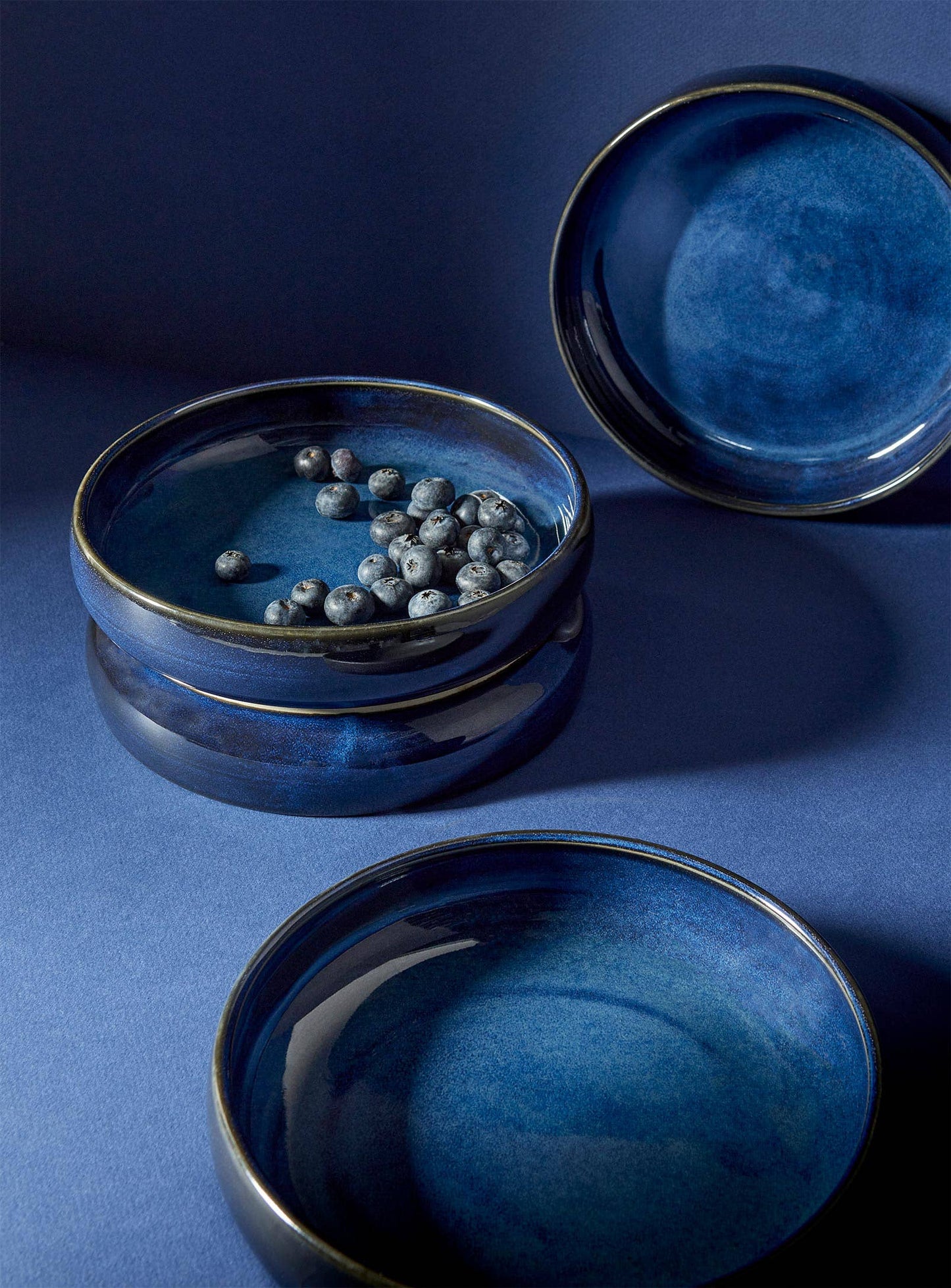 Set of 4: Stoneware Pasta/Salad Plate