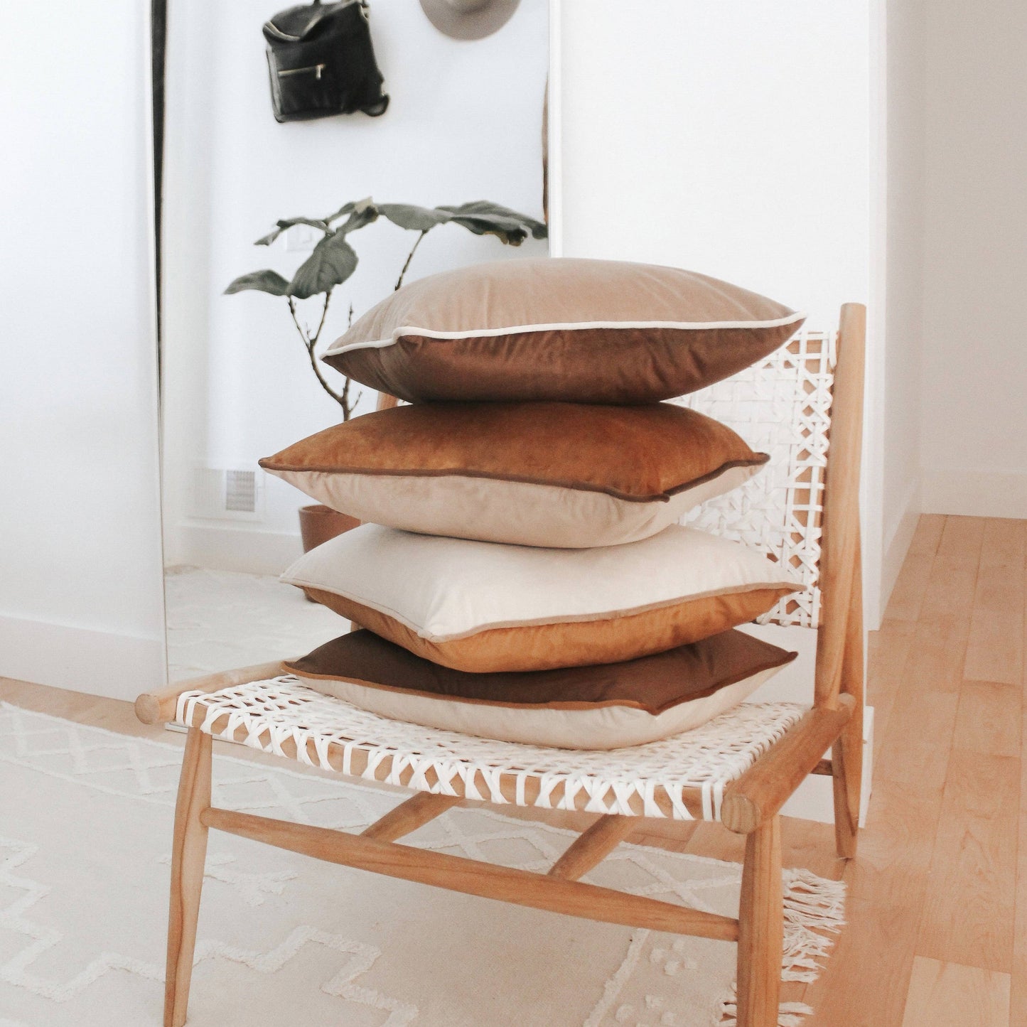 Monteverde Pillow Covers (4-Pack) - Brown/Beige