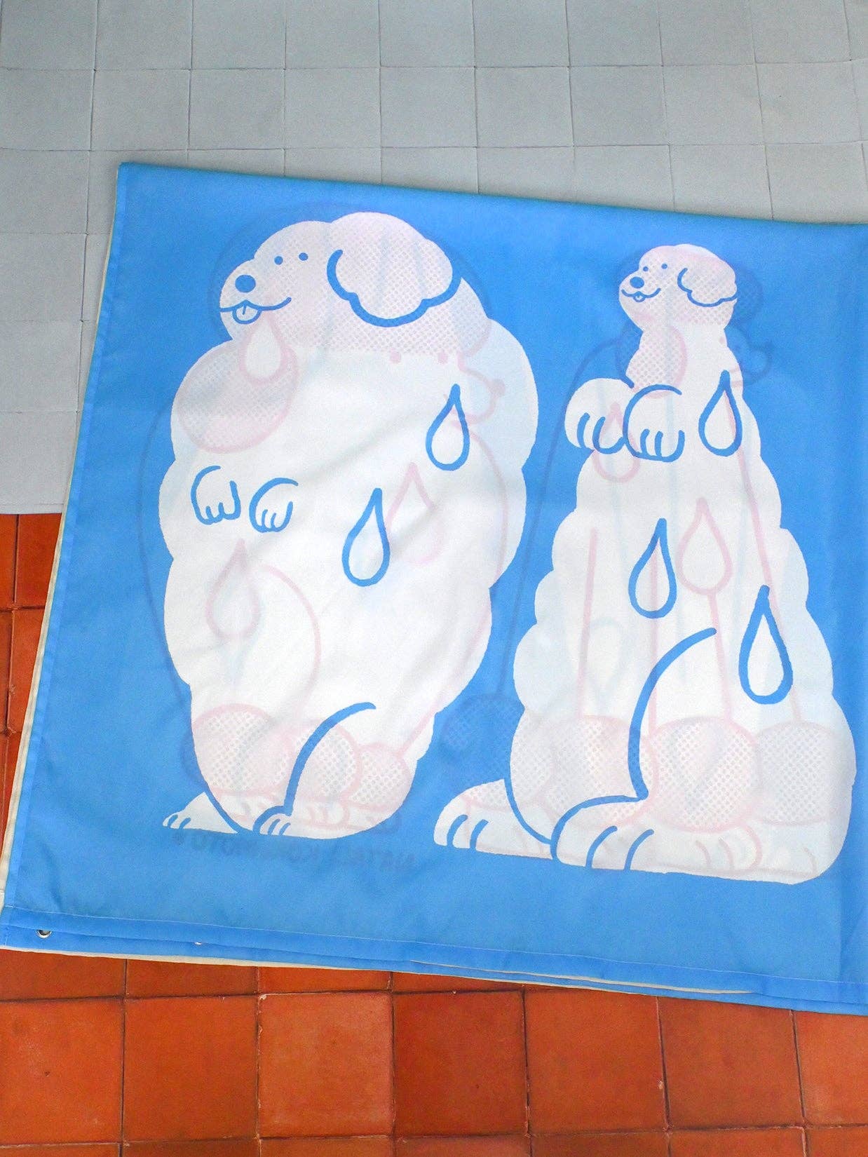 Wet Dogs Shower Curtain