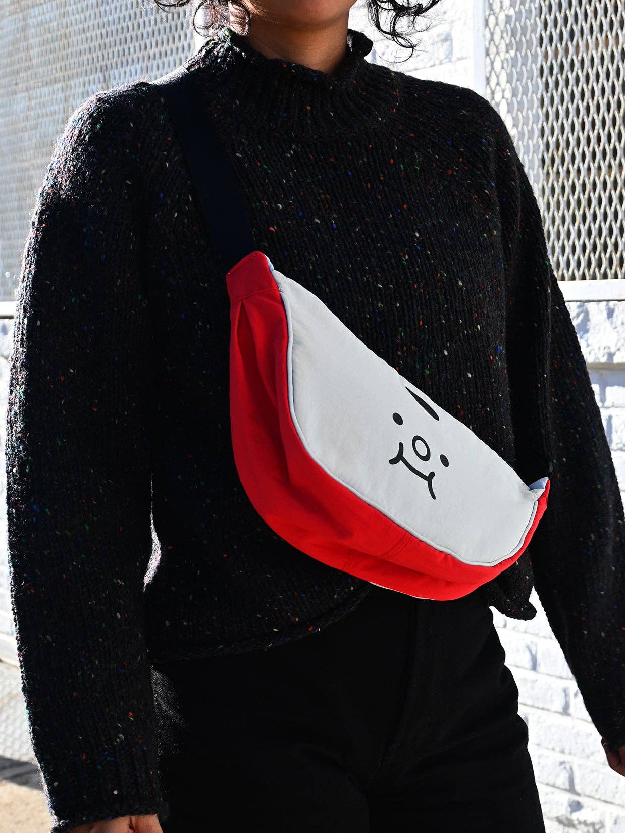 "Homeslice" Crescent Bag