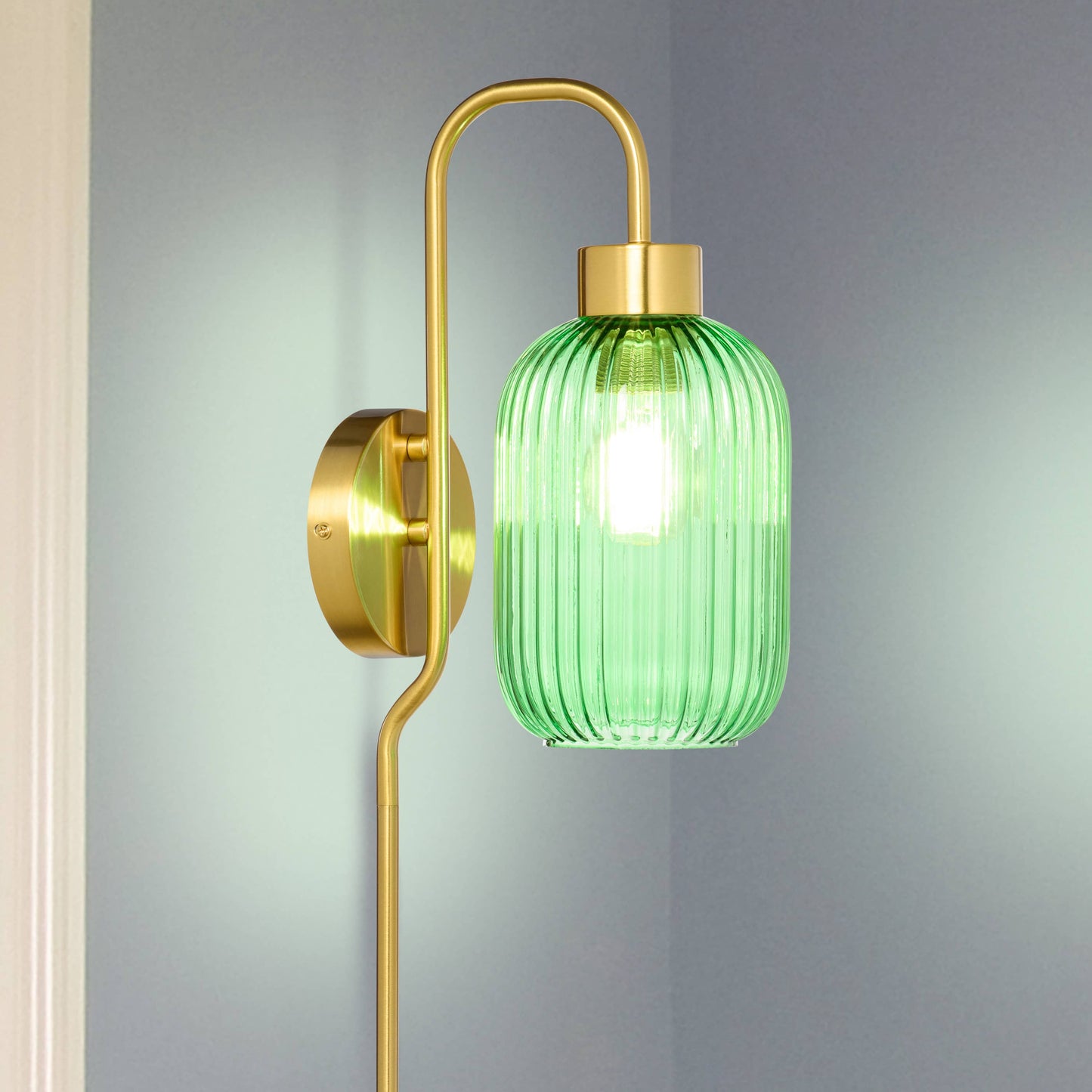 32"H Davia Retro Wall Sconce Pink, White, Smoke, or Green