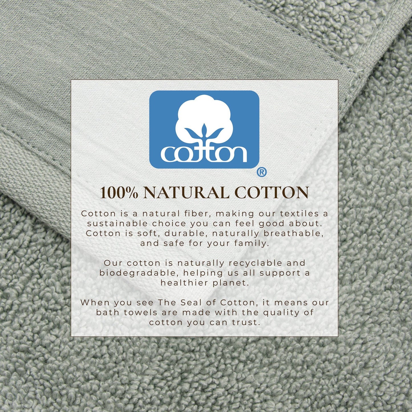Bath Towel Set - 100% Cotton 6-Piece Set - Priya Collection