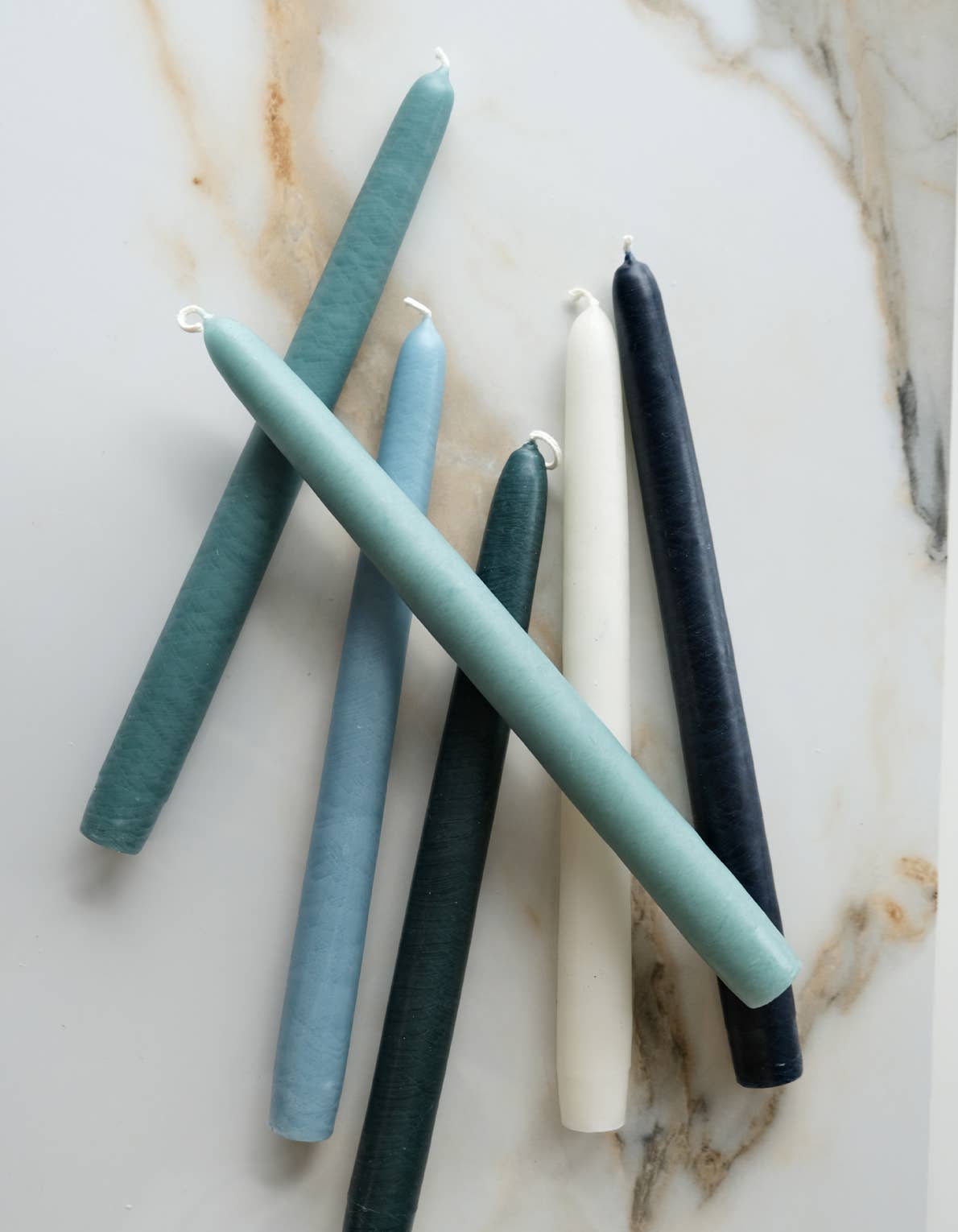 Taper Candle Collection, Set of 6 | WATER
