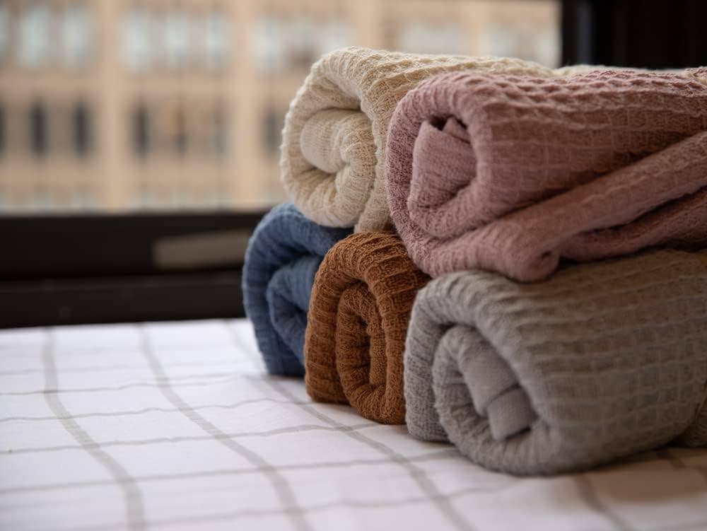 100% Cotton Waffle Baby Blankets- 30" x 40"