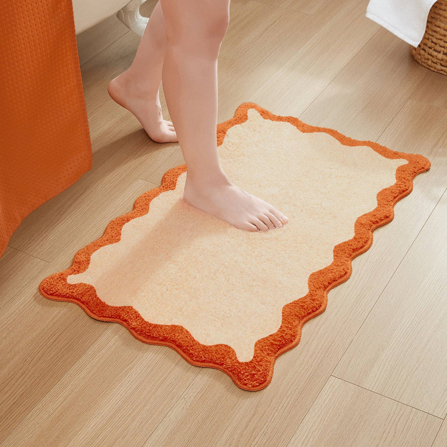 Nereida Tufted Bath Mat – Orange
