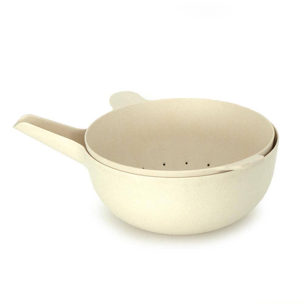 Pronto Large Mixing Bowl & Colander Set - White