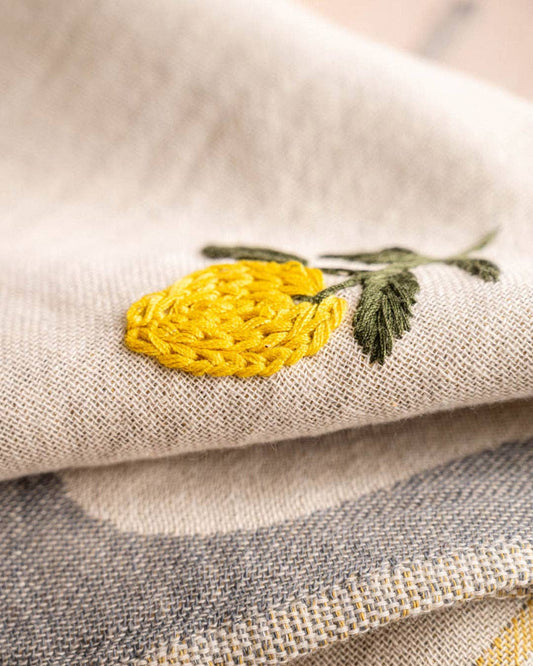 Lemon - Hand Stitched Kitchen Towel