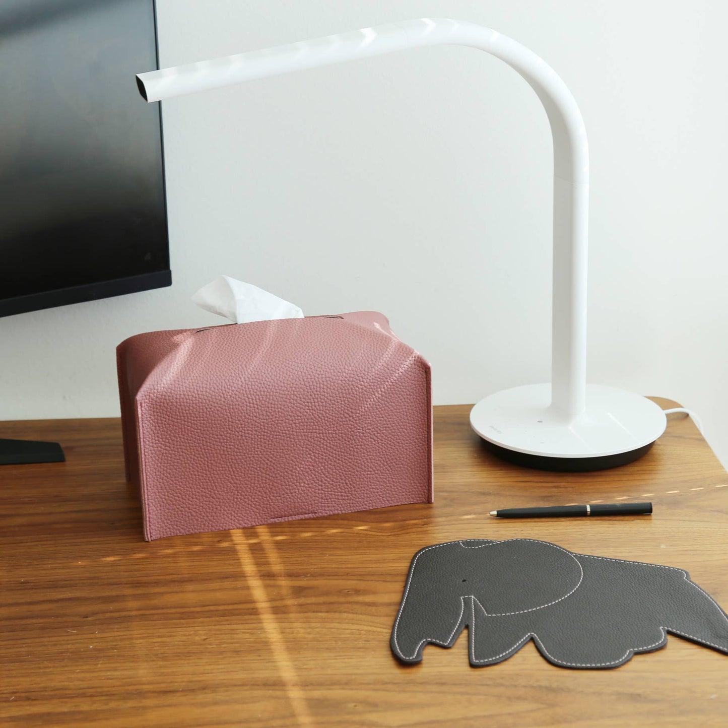 Vegan Leather Tissue Box Cover - Rectangle